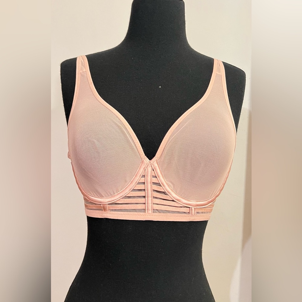Victoria’s Secret Sheer Blush Pink Bra